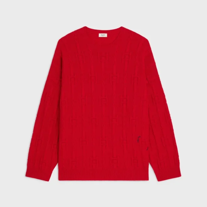 Crewneck Sweater in Chains Cashmere Crewneck Sweater in Chains Cashmere