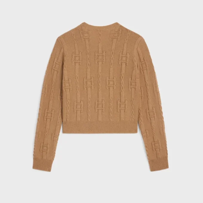 Crewneck Sweater in Chains Cashmere