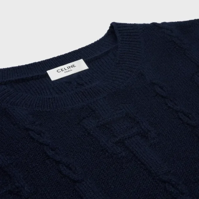 Crewneck Sweater in Chains Cashmere Crewneck Sweater in Chains Cashmere