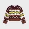 Crewneck Sweater in Fair Isle Wool