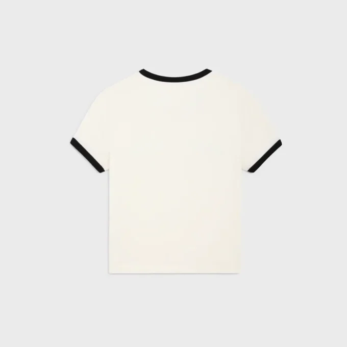 Cropped T-Shirt in Cotton Jersey Cropped T-Shirt in Cotton Jersey