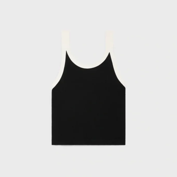 Cropped Tank Top in Cotton Jersey Cropped Tank Top in Cotton Jersey