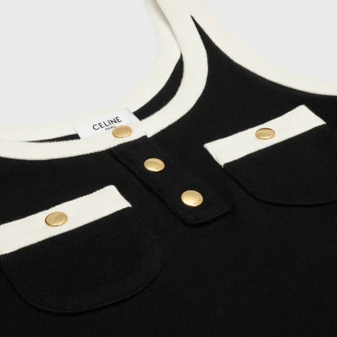 Cropped Tank Top in Cotton Jersey Cropped Tank Top in Cotton Jersey