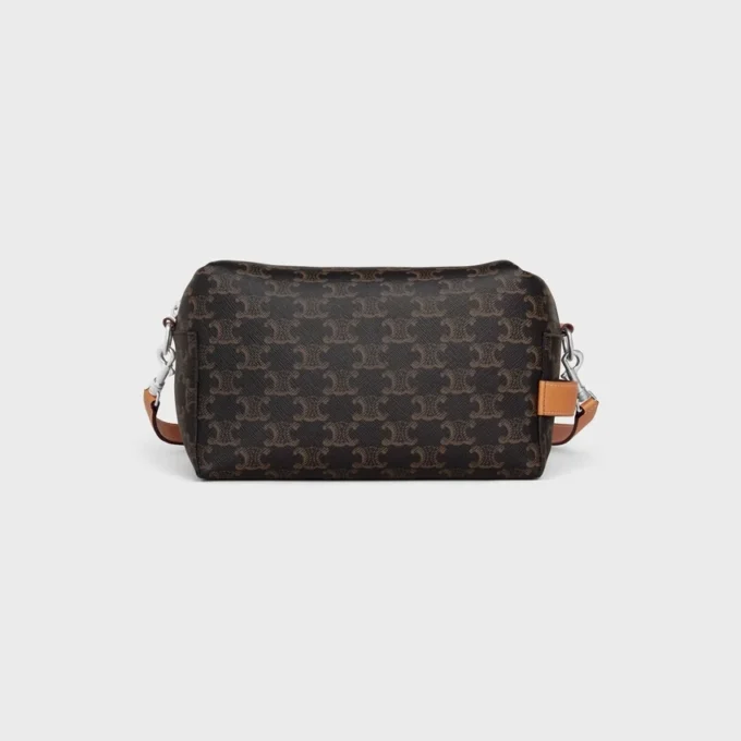 Crossbody Bag Take Away in Triomphe Canvas and Calfskin Crossbody Bag Take Away in Triomphe Canvas and Calfskin