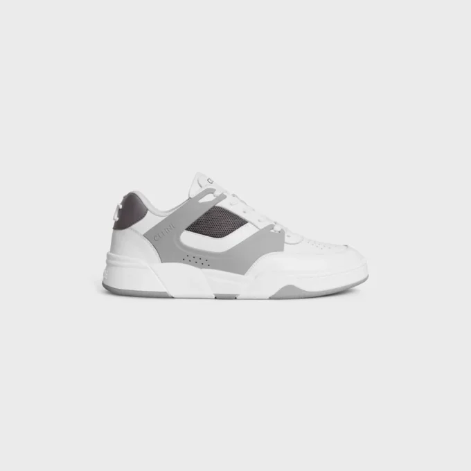 Ct-09 Trainer Sneaker in Calfskin and Mesh Ct-09 Trainer Sneaker in Calfskin and Mesh