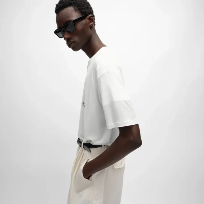 Double Layered T-Shirt in Fine Cotton Jersey