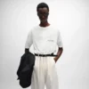 Double Layered T-Shirt in Fine Cotton Jersey