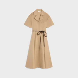Dress in Cotton and Silk Twill Dress in Cotton and Silk Twill