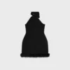 Dress in Tricotine Wool