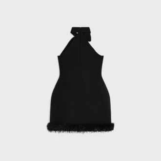 Dress in Tricotine Wool
