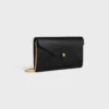 Envelope Wallet on Chain in Shiny Calfskin Envelope Wallet on Chain in Shiny Calfskin