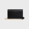 Envelope Wallet on Chain in Shiny Calfskin Envelope Wallet on Chain in Shiny Calfskin