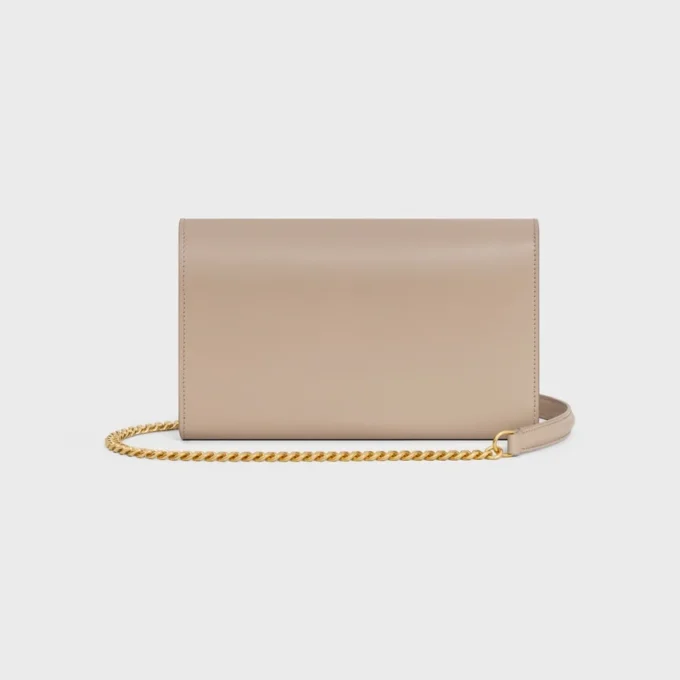 Envelope Wallet on Chain in Shiny Calfskin Envelope Wallet on Chain in Shiny Calfskin