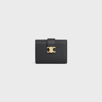 Fine Strap Wallet Nino in Supple Grained Calfskin Fine Strap Wallet Nino in Supple Grained Calfskin