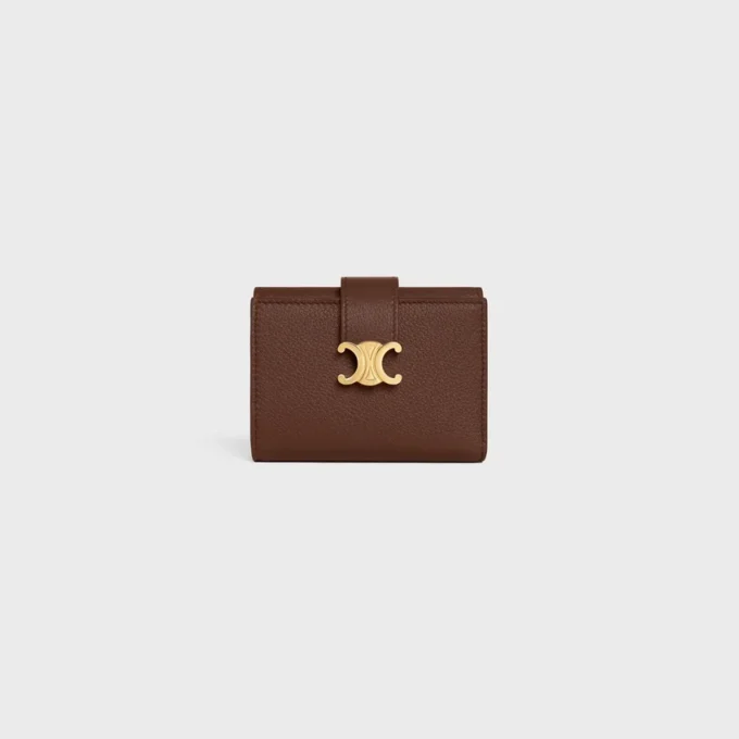Fine Strap Wallet Nino in Supple Grained Calfskin Fine Strap Wallet Nino in Supple Grained Calfskin