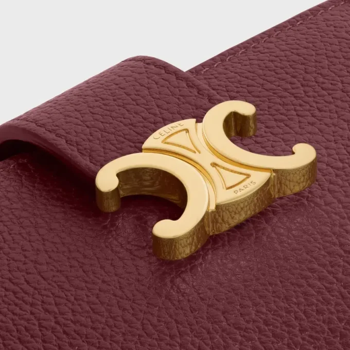 Fine Strap Wallet Nino in Supple Grained Calfskin