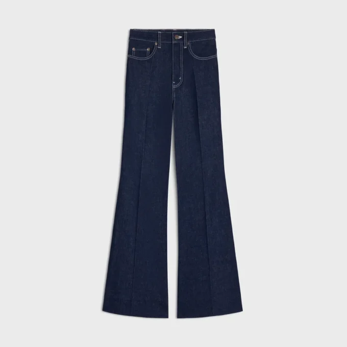 Flare Jeans 003 in Lightweight Indigo Denim Flare Jeans 003 in Lightweight Indigo Denim