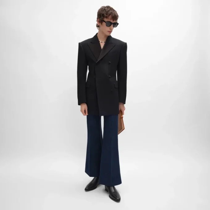 Flare Jeans 003 in Lightweight Indigo Denim Flare Jeans 003 in Lightweight Indigo Denim