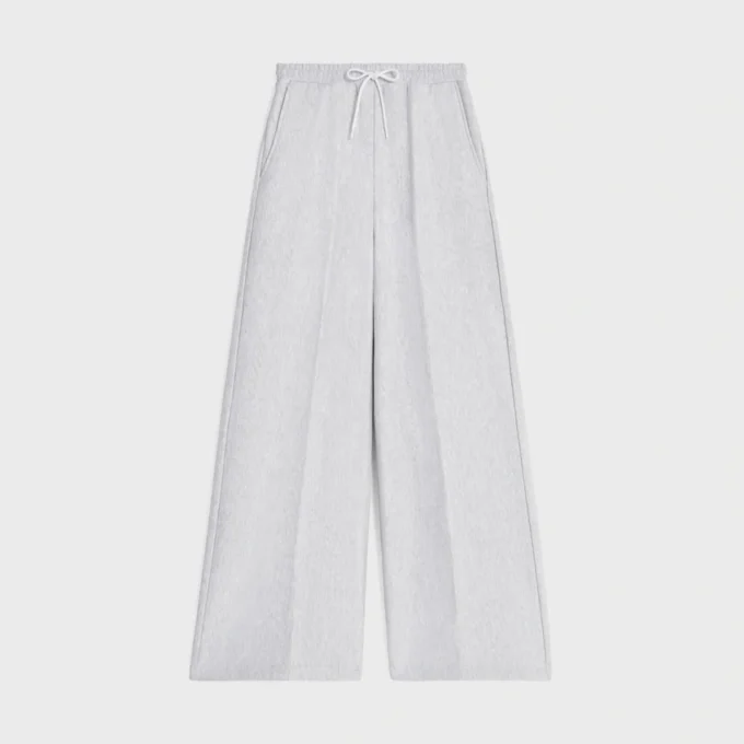 Flared Sweatpants in Cotton Fleece