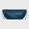 Halfmoon Soft Triomphe Bag in Supple Shiny Lambskin