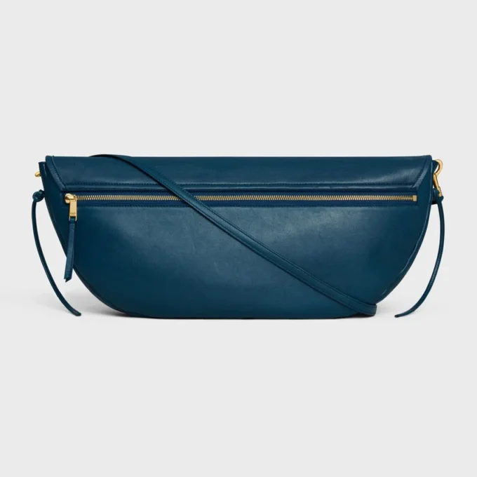 Halfmoon Soft Triomphe Bag in Supple Shiny Lambskin