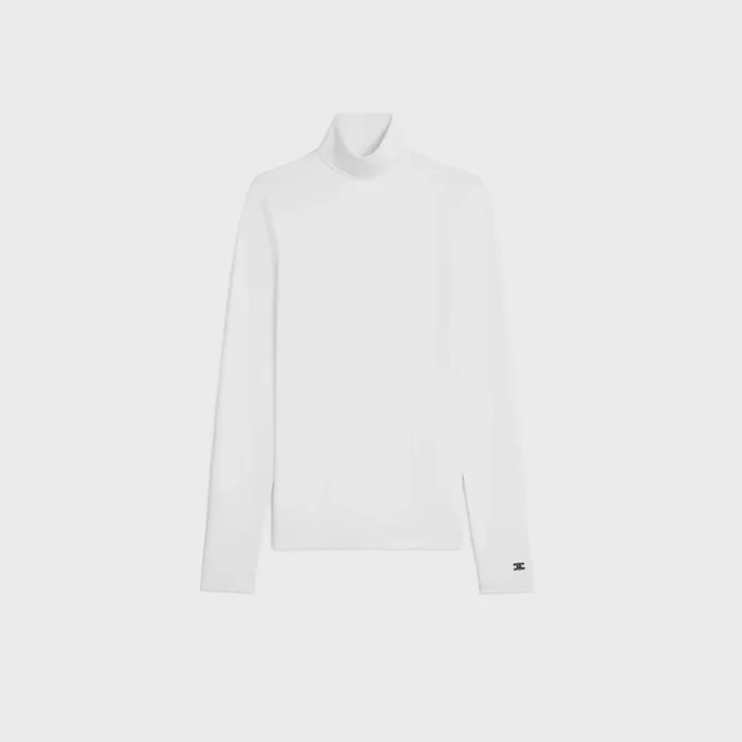 High Neck Top in Athletic Cotton Jersey High Neck Top in Athletic Cotton Jersey