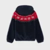 Hooded Jacket in Triomphe Fair Isle Fleece