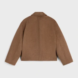 Jacket in Double-Face Cashmere and Camel