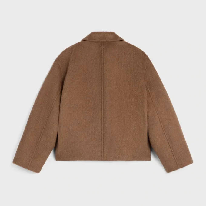 Jacket in Double-Face Cashmere and Camel