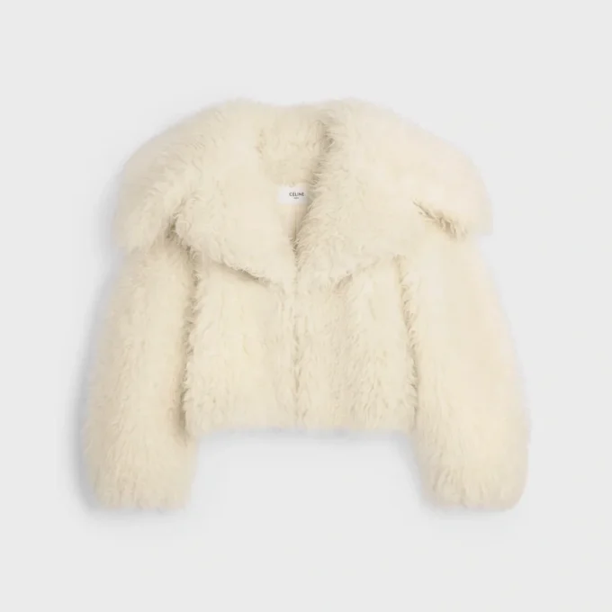 Jacket in Fluffy Wool Jacket in Fluffy Wool