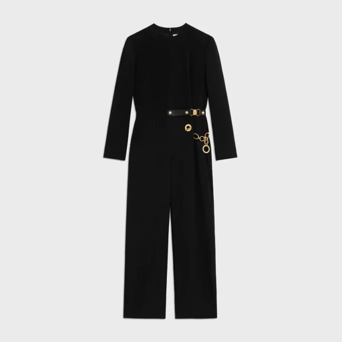 Jumpsuit in Acetate Silk