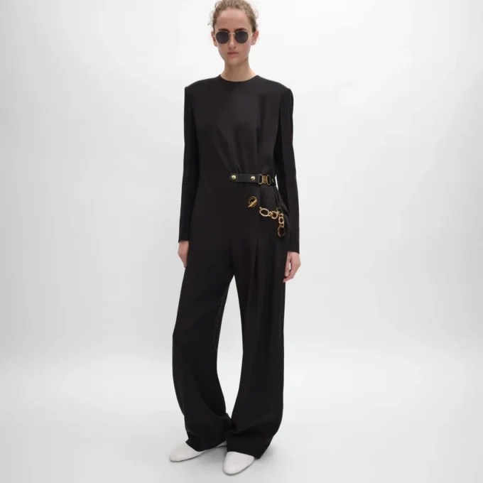 Jumpsuit in Acetate Silk