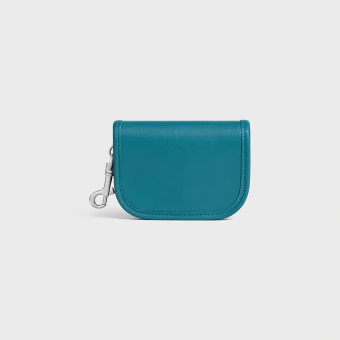 Keyring Nano Besace Triomphe in Smooth Calfskin