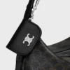 Keyring Nano Besace Triomphe in Smooth Calfskin