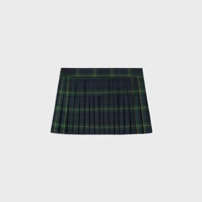 Kilt Mini Skirt in Tartan Wool Kilt Mini Skirt in Tartan Wool
