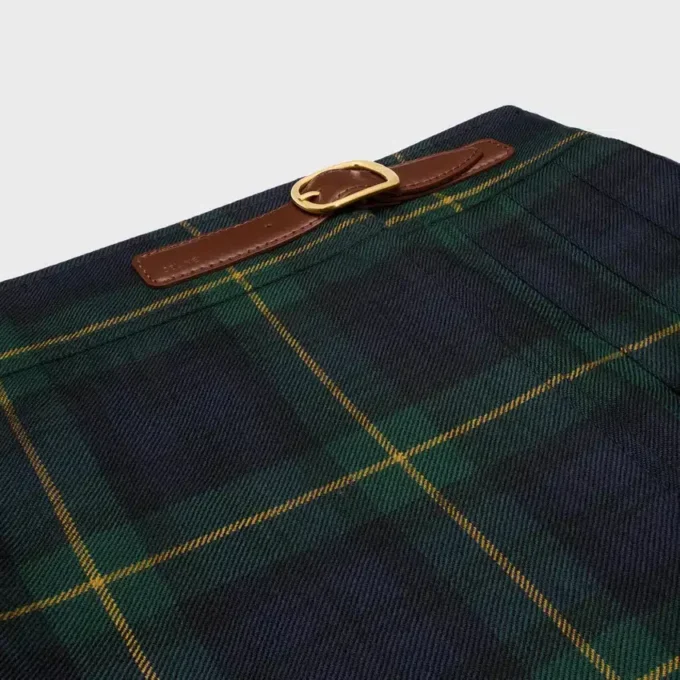 Kilt Mini Skirt in Tartan Wool Kilt Mini Skirt in Tartan Wool