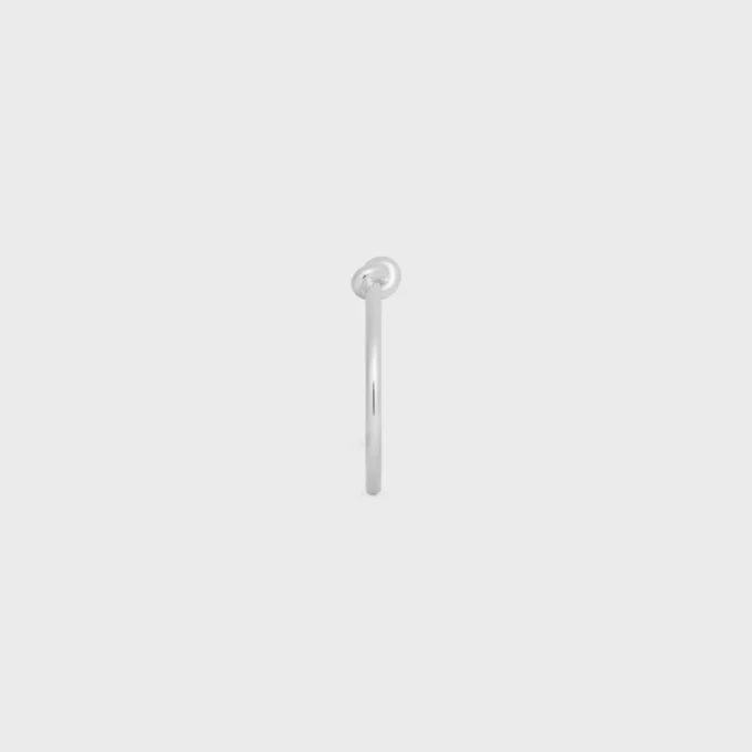 Knot Cuff in Brass with Rhodium Finish