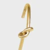 Knot Extra-Thin Bracelet in Brass with Gold Finish Knot Extra-Thin Bracelet in Brass with Gold Finish