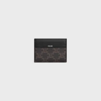 Large Card Holder in Triomphe Canvas and Calfskin Large Card Holder in Triomphe Canvas and Calfskin