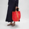 Large Drop Bucket Bag in Jacquard C Sulky Textile