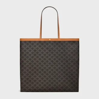 Large Flat Shopper in Triomphe Canvas Large Flat Shopper in Triomphe Canvas