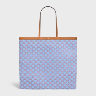 Large Flat Shopper in Triomphe Canvas Large Flat Shopper in Triomphe Canvas