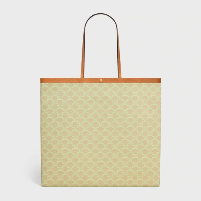 Large Flat Shopper in Triomphe Canvas Large Flat Shopper in Triomphe Canvas