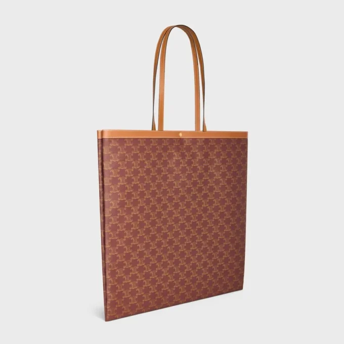 Large Flat Shopper in Triomphe Canvas Large Flat Shopper in Triomphe Canvas
