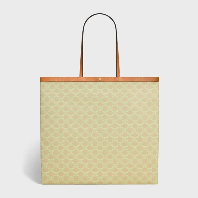 Large Flat Shopper in Triomphe Canvas Large Flat Shopper in Triomphe Canvas
