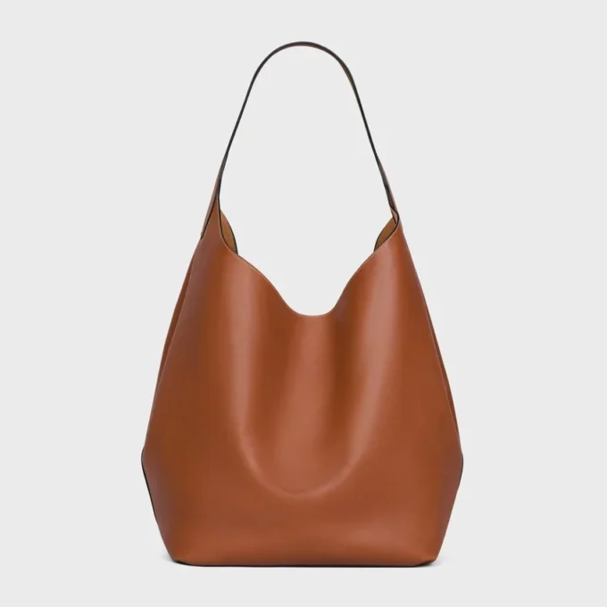 Large Hobo in Supple Natural Calfskin