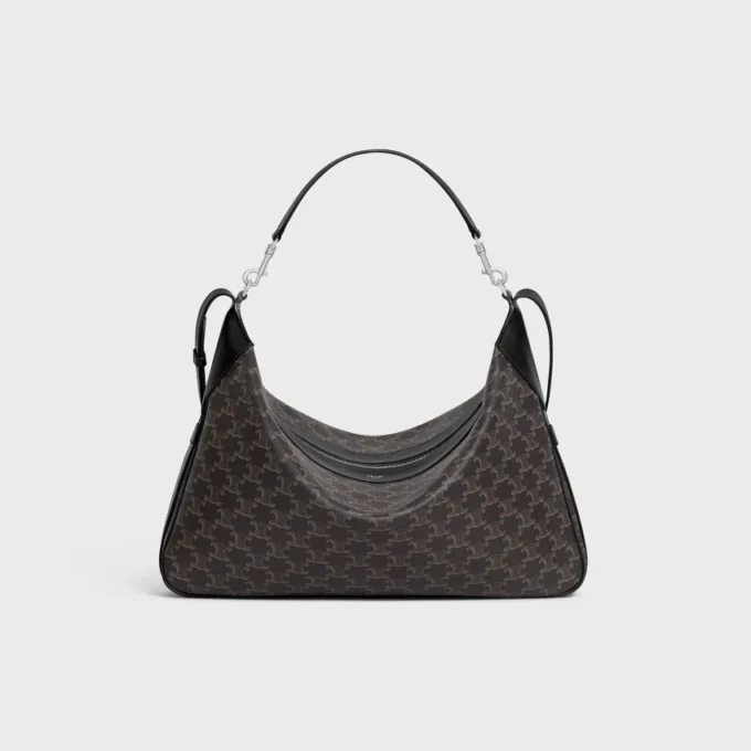 Large Romy in Triomphe Canvas and Calfskin