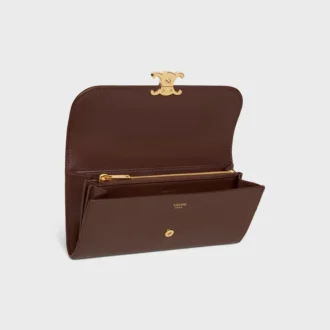 Large Wallet Triomphe in Shiny Calfskin Large Wallet Triomphe in Shiny Calfskin