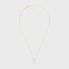 Les Perles Celine Necklace in Resin Pearl and Brass with Gold Finish Les Perles Celine Necklace in Resin Pearl and Brass with Gold Finish