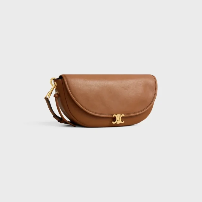 Little Halfmoon Soft Triomphe in Supple Shiny Lambskin Little Halfmoon Soft Triomphe in Supple Shiny Lambskin